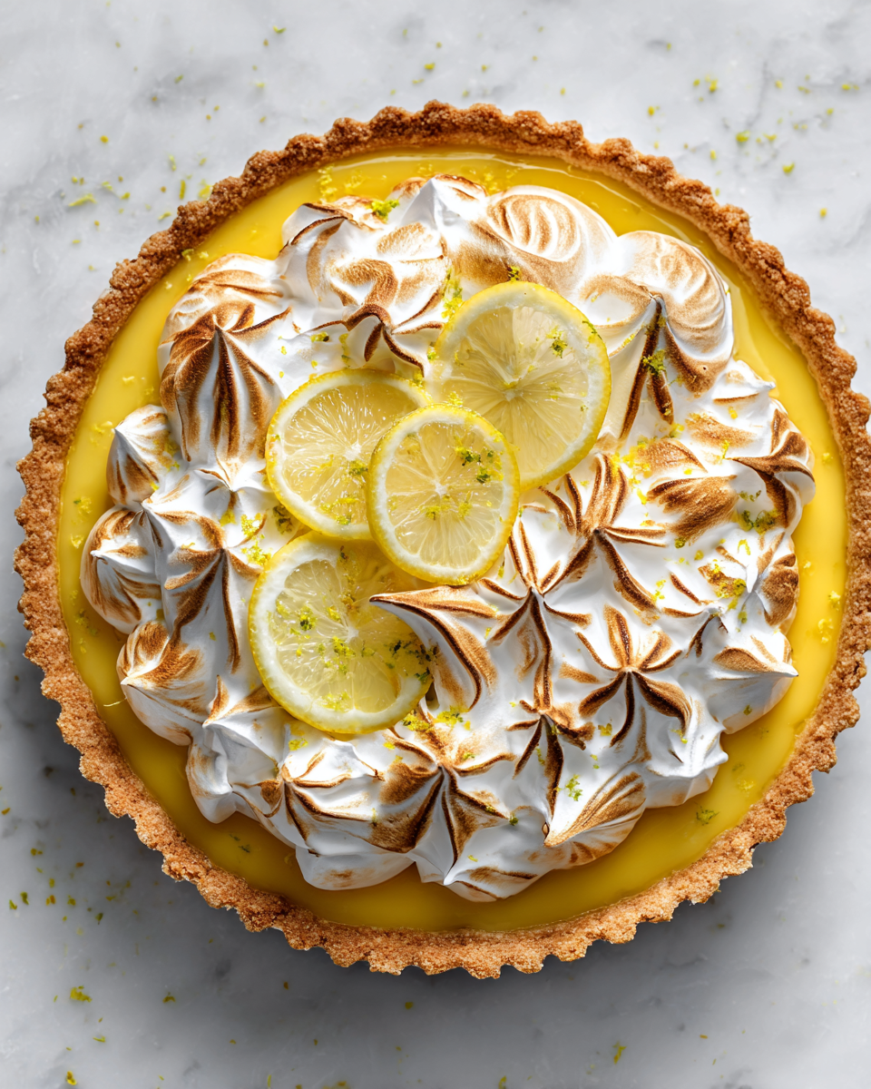 Sorprende con un Pastel de Limón Merengue Pastel de Limón Merengue fresco y esponjoso, ideal para celebrar eventos especiales como Semana Santa o la Feria de Abril.