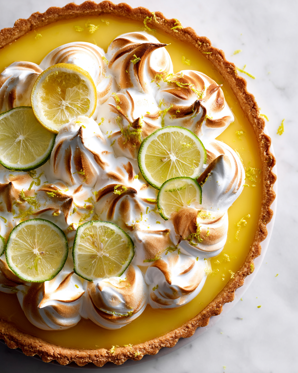 Sorprende con un Pastel de Limón Merengue Pastel de Limón Merengue fresco y esponjoso, ideal para celebrar eventos especiales como Semana Santa o la Feria de Abril.