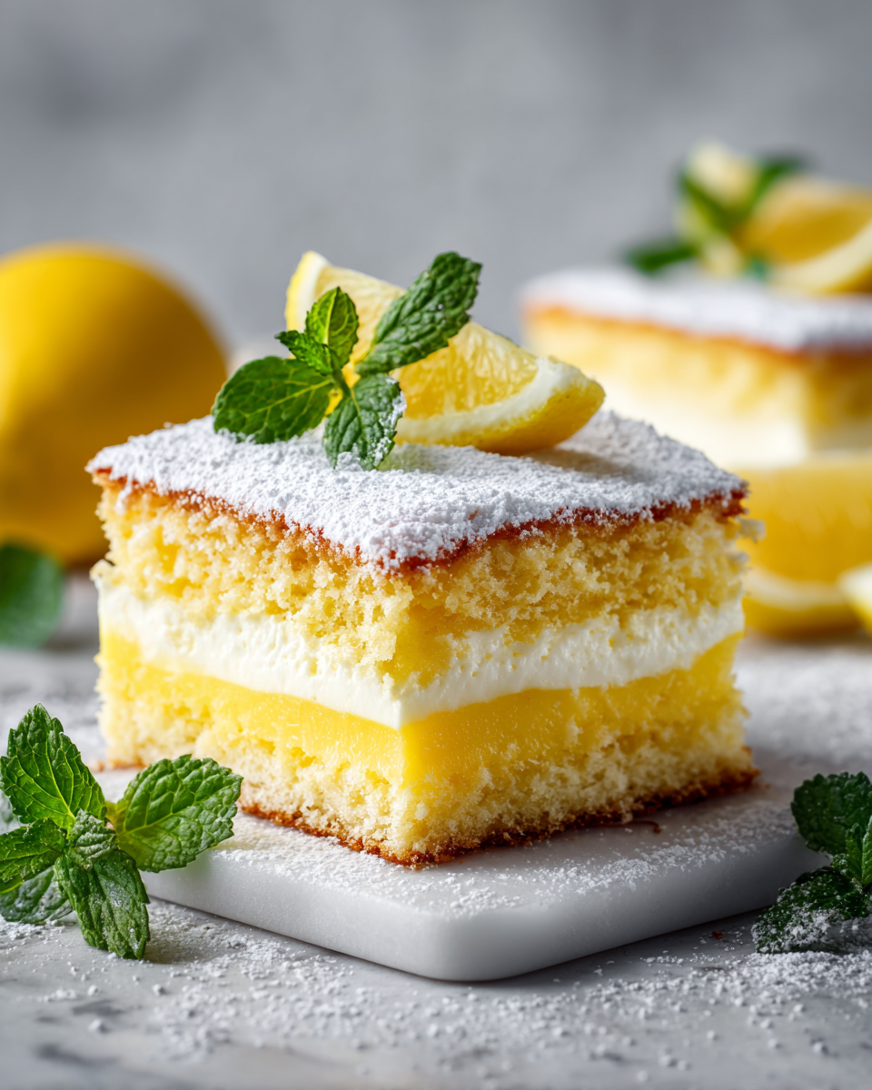 Un Delicioso Pastel de Limón Sorpresa para Celebrar la Primavera Un delicioso pastel de limón con un centro cremoso, perfecto para celebraciones primaverales.