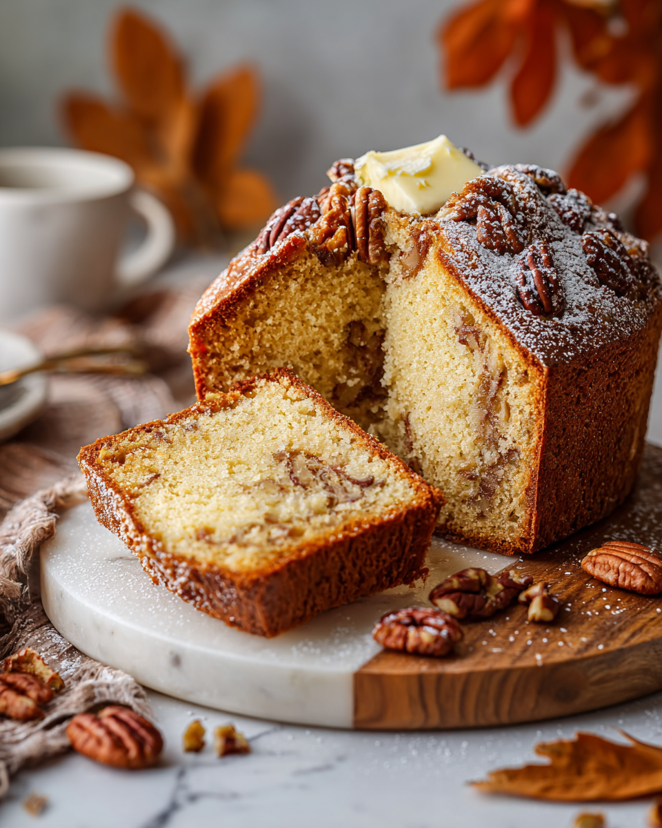 Pastel de Nuez Pecana, dulce y esponjoso, ideal para reuniones familiares