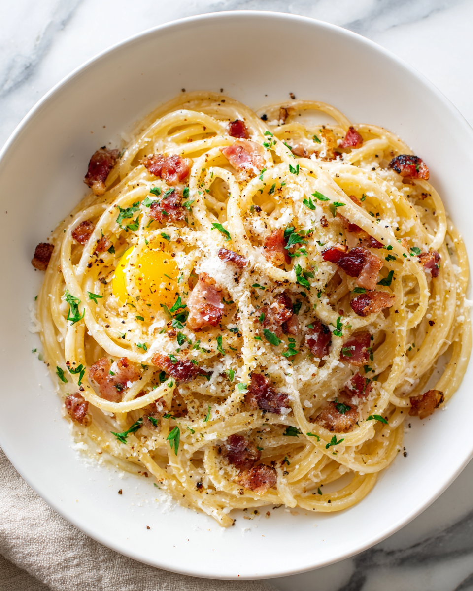 Receta fácil de espaguetis a la carbonara, rápida y deliciosa para disfrutar en familia