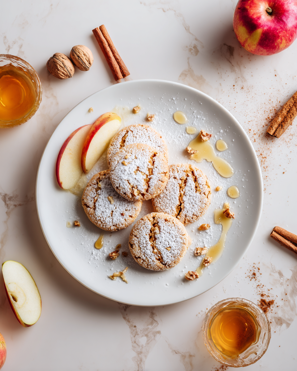 Deliciosas galletas turcas de manzana, ideales para el Día de Todos los Santos, crujientes por fuera y suaves por dentro, perfectas para compartir.