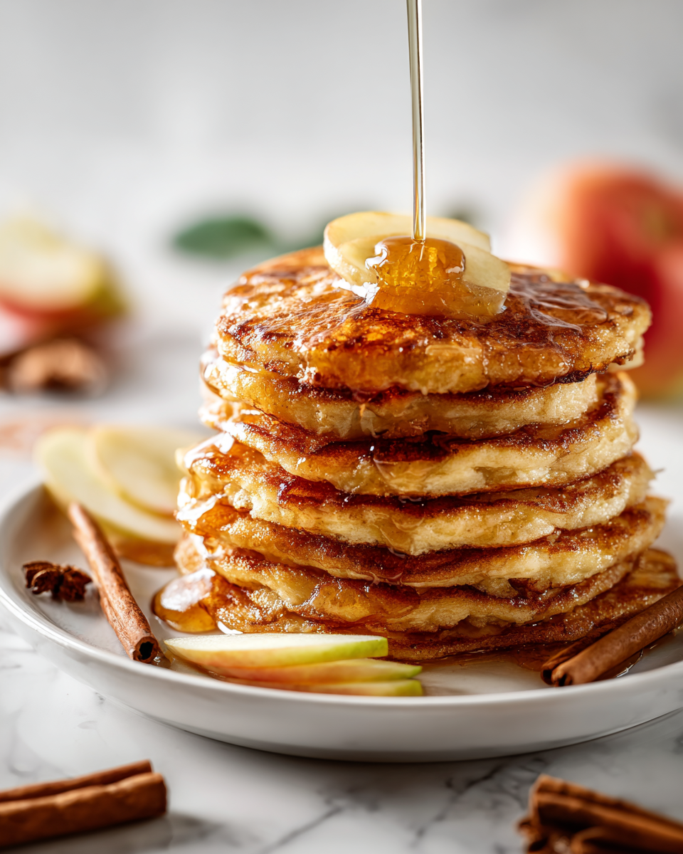 Panqueques de canela esponjosos con remolino, perfectos para un desayuno familiar en otoño