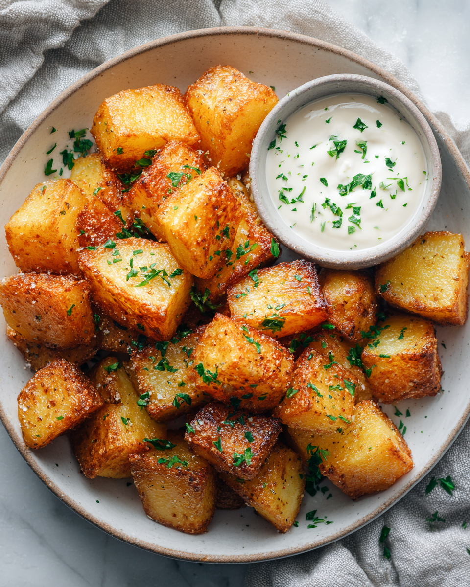 Deliciosas Papas Fritas Crujientes para Desayuno Papas fritas crujientes doradas ideales para desayuno acogedor.