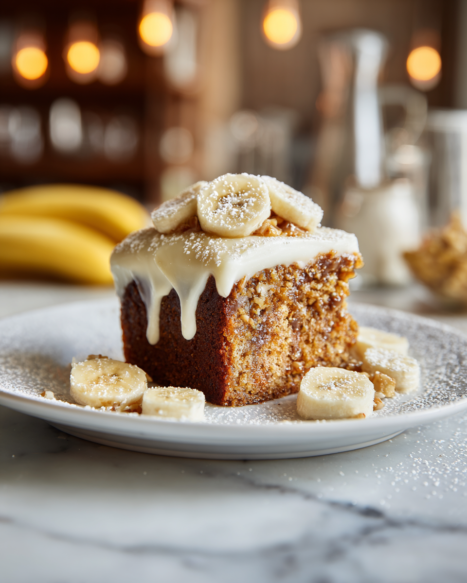 El Mejor Pastel de Plátano Húmedo para Otoño Receta de pastel de plátano húmedo, fácil y delicioso para el otoño