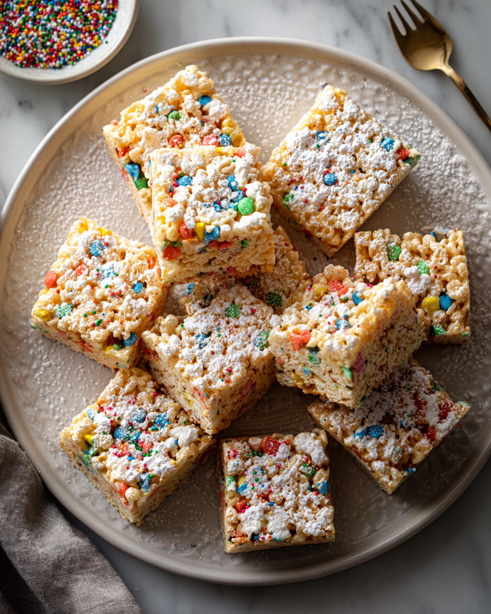 Rice Krispie Treats - receta fácil, dulce clásico.