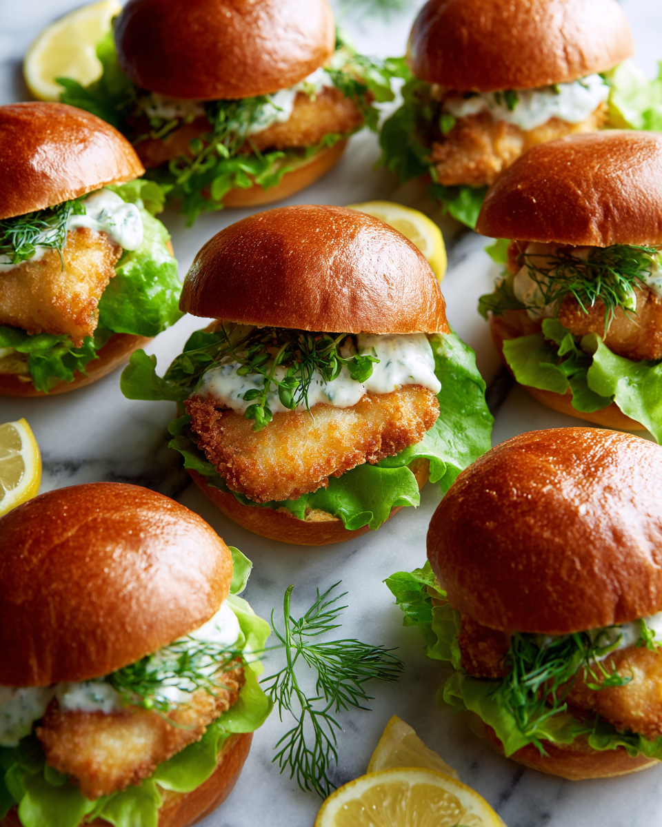 Disfruta el Sándwich Filet O' Fish Perfecto Sándwich Filet O' Fish crujiente con ensalada y salsa tártara.