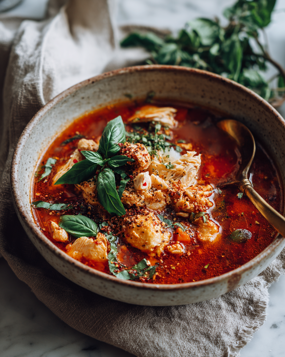 Sopa picante nigeriana reconfortante, ideal para reuniones familiares en otoño, llena de especias vibrantes y sabor auténtico.