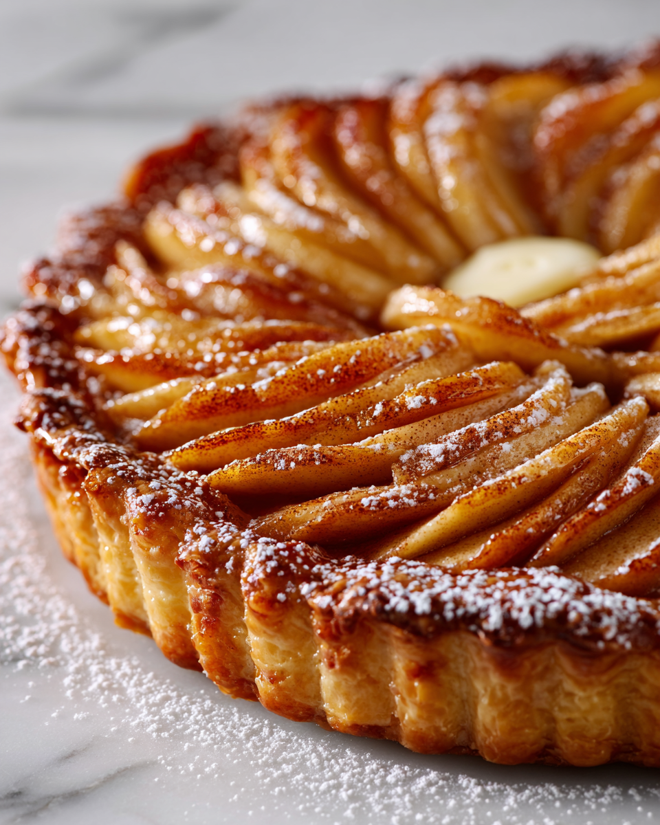 Disfruta de la Tarta de Manzana al Estilo McDonald's Deliciosa tarta de manzana frita estilo McDonald's, perfecta para el otoño con una corteza crujiente y relleno especiado de manzana.