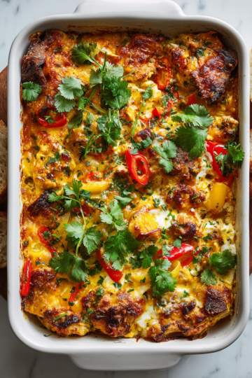 Delicioso Chili Chicken Bake para Compartir Chili Chicken Bake delicioso, receta fácil para cenas familiares, pollo al horno con verduras y queso.