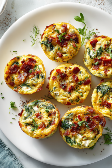 Deliciosos Bocados de Huevo al Estilo Starbucks Bocados de huevo esponjosos al estilo Starbucks, ideales para un desayuno nutritivo y fácil en casa.